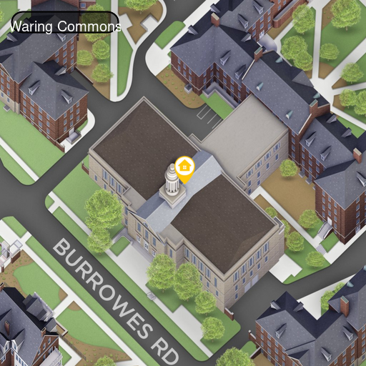 Open interactive map centered on Waring Commons in a new tab